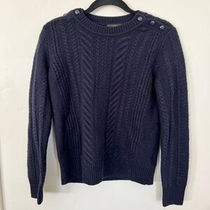 J.Crew 100% Wool Cable Knit Sweater